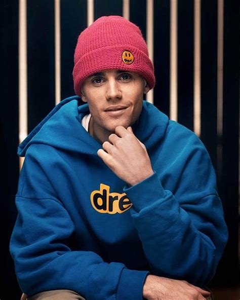 off white blue navy hoodie justin bieber